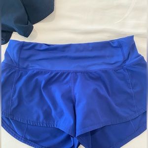 Speed Up Low-Rise Lined Short 2.5" color psychic blue